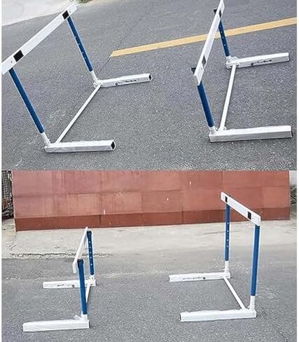 Adjustable Height Hurdles - Speed Training Equipment for All Ages - Track & Field Obstacle Course Jumping Bars (Set of 3, 45 inches) - Perfect for Drills and Sports Training in Saudi Arabia