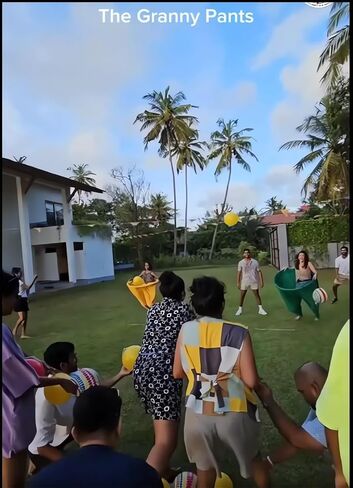 Granny Pants Yard Game with Balls Freaky Wonder Pant Giant Back Yard Outdoor Toss and Catch Ball Game Adults Family Garden Lawn Backyard Play Fun Games Summer Beach Party Camping Activities in Saudi Arabia