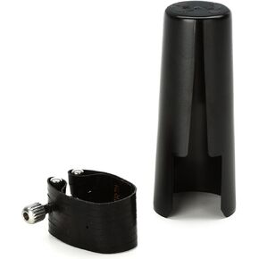 Rovner Dark Ligature and Cap for Rubber Bass Clarinet Mouthpiece - 3RL (2-pack) Bundle in Kuwait