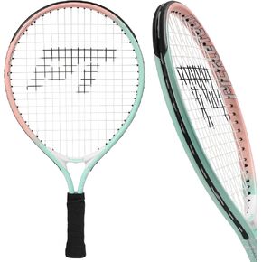 Kids Tennis Racket for Boys & Girls Aged 2-12 - Multi-Color & Style Youth Tennis Racket for Beginner, Includes 420D Nylon Shoulder Strap Bag in Saudi Arabia