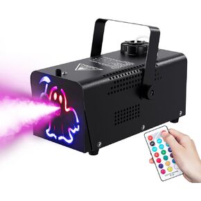 آلة الضباب IMONE بقدرة 500 وات 2000CFM 2 أغطية إضاءة مخيفة مع 72 مصباح LED مع 12 لونًا فاتحًا، وأجهزة تحكم عن بعد لاسلكية، للهالوين، وحفلات الزفاف، والحفلات، ومرحلة الدي جي، والاستخدام الداخلي والخارجي in Kuwait