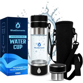 2025 Portable, Rechargeable Glass Hydrogen Water Bottles Generator – SPE/PEM Ionizer | Molecular Hydrogenated Water in 3 Min | Ionized Hydrogen Water Bottle Machine for Home, Office, Gym, Travel in Saudi Arabia