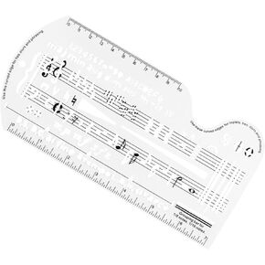 Multifunctional Music Education Featuring Staff Notation Guide Theory Ruler Practice Board Portable for Home School Classroom Use Portable Music Education in Kuwait