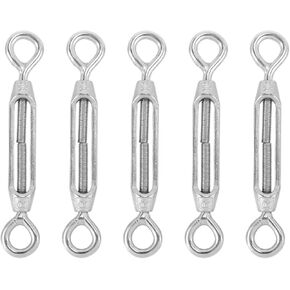 Turnbuckle,Turnbuckle Tensioner Turnbuckle 5pcs M4 Stainless Steel 304 Eye & Eye Turnbuckle Wire Rope Tension in Saudi Arabia