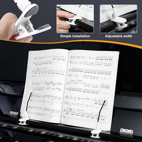 YOMEKASO Durable Piano Music Book Clip - Page Holder for Music Stand, Perfect for Piano Accessories and Music Binders in Saudi Arabia
