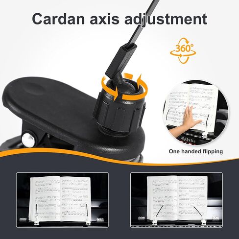 YOMEKASO Durable Piano Music Book Clip - Page Holder for Music Stand, Perfect for Piano Accessories and Music Binders in Saudi Arabia