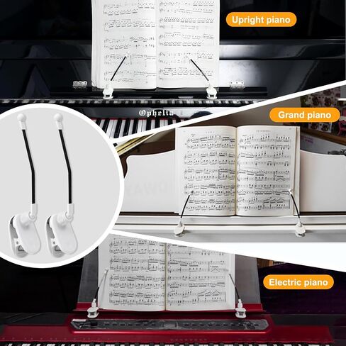 YOMEKASO Durable Piano Music Book Clip - Page Holder for Music Stand, Perfect for Piano Accessories and Music Binders in Saudi Arabia