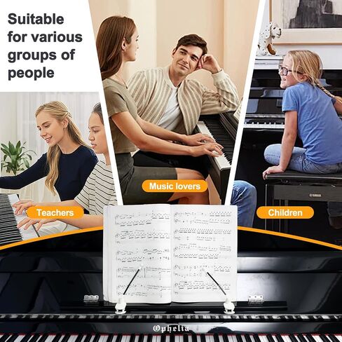 YOMEKASO Durable Piano Music Book Clip - Page Holder for Music Stand, Perfect for Piano Accessories and Music Binders in Saudi Arabia