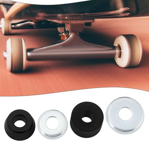 Create idea 1 Set 95A Hard Skateboard Bushings Cylinder Cushions Compatible with Independent Trucks Compatible with Venture Skateboard Black in Saudi Arabia
