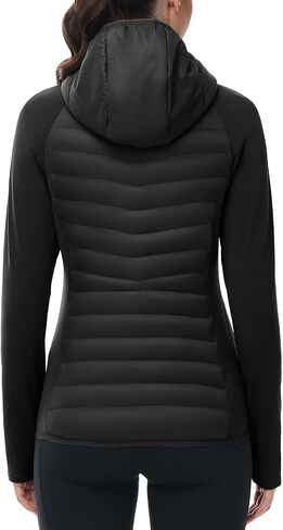 TBMPOY Women's Running Winter Jackets with Hood Warm Lightweight Insulated Water Resistant Puffer Jacket for Hiking Golf in Saudi Arabia