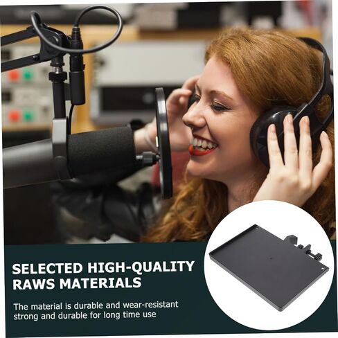 ibasenice 2pcs Live Sound Card Tray Abs Clamp Rack Stand Microphone Holder with Raised Edge Stable High Load Capacity Suitable for Small Accessories Like Harmonicas Phones Picks Cameras in Saudi Arabia