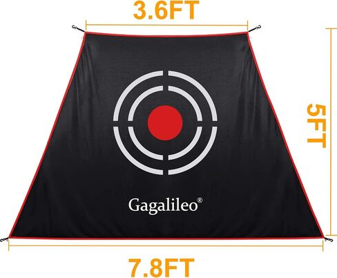 Gagalileo Golf Target Cloth Replacement : Portable Easy Setup with S-Hooks & Ropes, All Golfers Training Accuracy for Backyard & Garage Trapezoid Shape for Golf Tent Net in Saudi Arabia