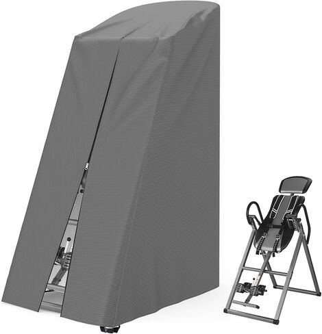 AKEfit Inversion Table Cover - Dustproof and Waterproof Inversion Equipment Protection Covers with Zipper,Fit Most Inverter Table-Indoor or Outdoor,28.3''L x 47''W x 63''H-Gray in Kuwait