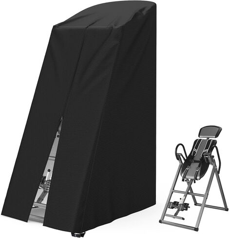 AKEfit Inversion Table Cover - Dustproof and Waterproof Inversion Equipment Protection Covers with Zipper,Fit Most Inverter Table-Indoor or Outdoor,28.3''L x 47''W x 63''H-Gray in Kuwait