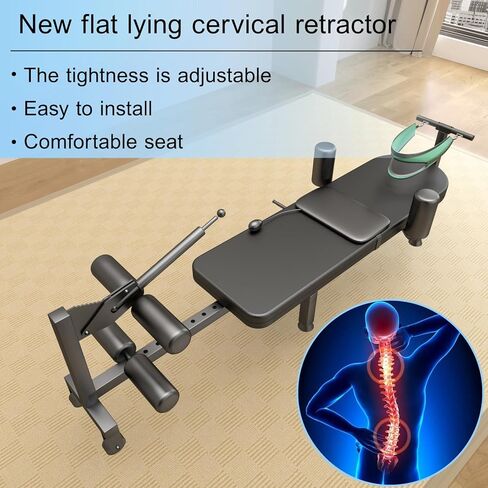 سرير جر لكامل الجسم للياقة البدنية، طاولة جر لتدليك عنق الرحم وسرير جر قطني، آلة تخفيف الضغط المطاطية لتخفيف التوتر، تمدد أسفل الظهر in Kuwait