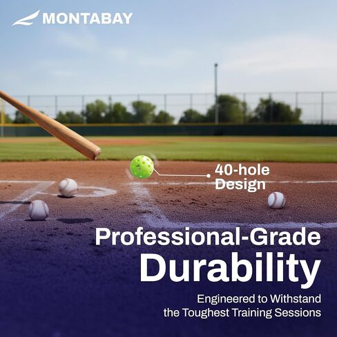 Plastic Baseballs 12-Pack - Full-Size 2.87" Bucket of Baseballs & Softballs for Realistic Practice - Durable Baseball Practice Balls with Mesh Bag - Ideal Baseball Training Indoor Outdoor in Saudi Arabia