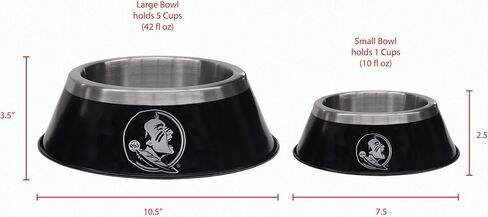 Littlearth NCAA All Pro Pet Bowl, Florida State Seminoles, Size: Large in Saudi Arabia
