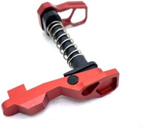 Ambidextrous Magazine Release AR M4 Aluminum CNC Process Tactical Competitive Style Multiple Colors are Available for AEG Accessory (Red) in Saudi Arabia