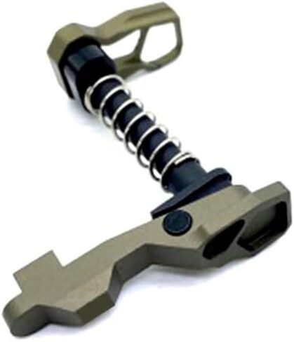 Ambidextrous Magazine Release AR M4 Aluminum CNC Process Tactical Competitive Style Multiple Colors are Available for AEG Accessory (Red) in Saudi Arabia