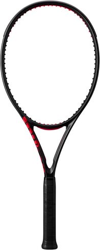 مضرب تنس ويلسون كلاش 100 لتر V3 Strung للبالغين - حجم المقبض 2-4 1/4 بوصة، مربوط بإحساس 16 طبيعي عند توتر متوسط ​​المدى in Saudi Arabia