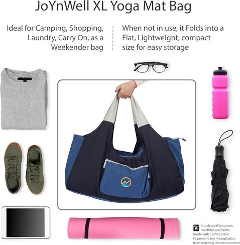 حقائب وناقلات Joynwell Yoga تناسب جميع الأشياء الخاصة بك ، حقيبة حصيرة كبيرة اليوغا الكاملة zip zip zip heoga مع 3 جيوب سحاب in Kuwait