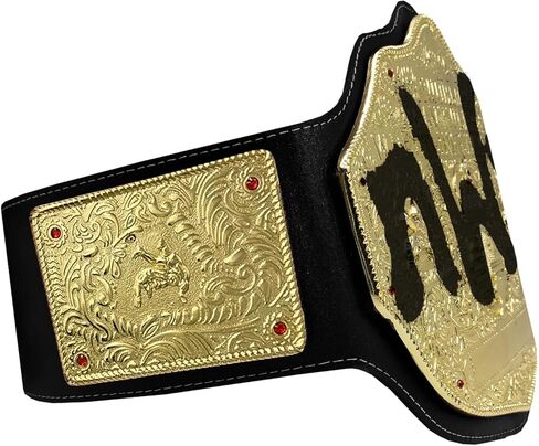 Octal Sports - أحزمة NWO Spray Big Gold ذات الوزن الثقيل طبق الأصل 4 مم Diecast مقاس الكبار حتى 46 بوصة حزام جلد الخصر in Kuwait