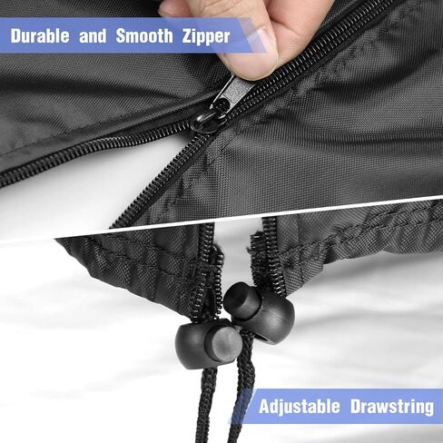 Round Kids Trampoline Cover for 55" Round Kids Trampoline, Heavy Duty Waterproof Outdoor Jumping Bed Cover, Weatherproof Cover, Toddler Trampoline Protective Covers (Black) in Kuwait