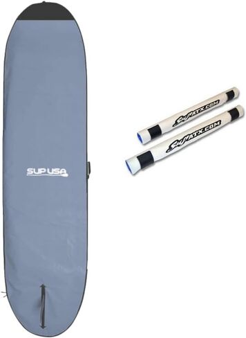 11' Premium Paddleboard Bag with Handle, Foam Padded, Stand Up Paddleboard Cover Case, Carrying case for outdoor (11' Gray and Round Pads) in Saudi Arabia
