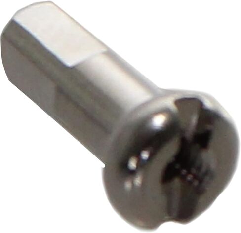 حلمة نحاسية DT Swiss Spoke مقاس 2.34 × 12 ملم فضي - صندوق 100 قطعة - N0BA23120N0100 in Saudi Arabia