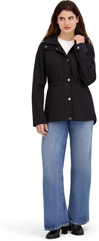 Nautica womens Softshell Jacket– Water-resistant, Wind-resistant Transitional Coat, Adjustable Waist in Saudi Arabia