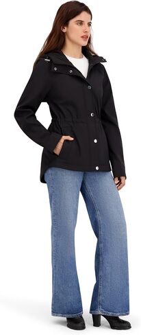 Nautica womens Softshell Jacket– Water-resistant, Wind-resistant Transitional Coat, Adjustable Waist in Saudi Arabia