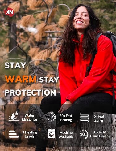 ANTARCTICA GEAR Heated Jacket for Women, Soft Shell Winter Coat with 12V 15000mAh Battery Pack, Hooded Heated Jacket in Kuwait