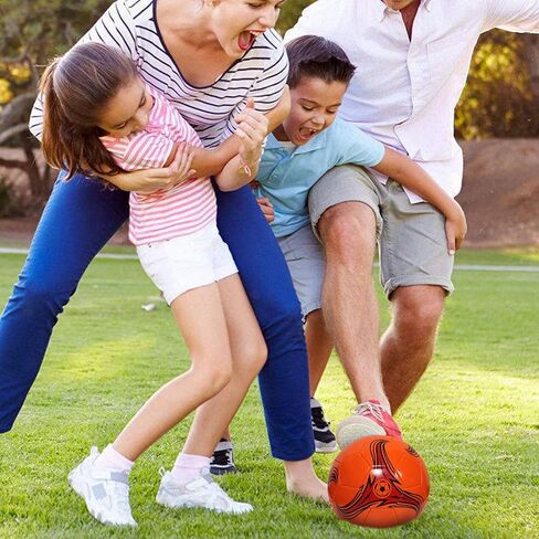 Youlina 6 Pack Operation Deflated Christmas Soccer Ball with Pump,Bulk Soccer Balls,Classic Soccer Balls with Mesh Sport Bag Pump Needle for Shoebox Gift Fillers Charity Donations in Kuwait