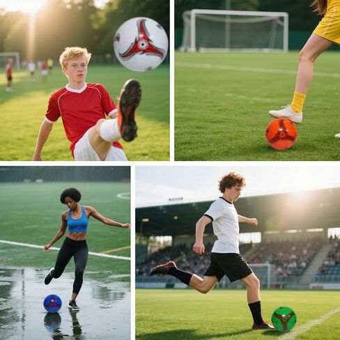 Youlina 6 Pack Operation Deflated Christmas Soccer Ball with Pump,Bulk Soccer Balls,Classic Soccer Balls with Mesh Sport Bag Pump Needle for Shoebox Gift Fillers Charity Donations in Kuwait