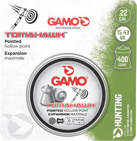Gamo Tomahawk Pointed Hollow Point .22 Cal. Pellet Air Rifle Ammunition in Saudi Arabia