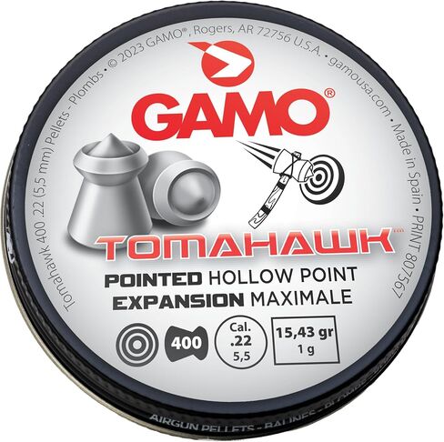 Gamo Tomahawk Pointed Hollow Point .22 Cal. Pellet Air Rifle Ammunition in Saudi Arabia
