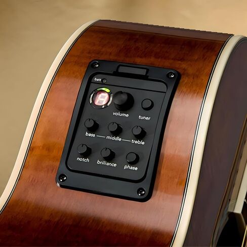 Compatible with 201 Folk Guitar Pickup Preamplifier EQ Electric Box Equalizer in Saudi Arabia