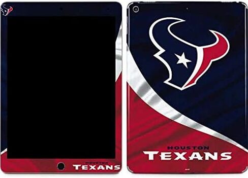 غلاف جهاز لوحي من Skinit متوافق مع iPad Air - تصميم مرخص رسميًا من الدوري الوطني لكرة القدم الأمريكية NFL Houston Texans in Saudi Arabia