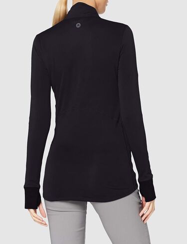 سترة Marmot النسائية Polartec Baselayer ½-Zip من الصوف، أسود، X-Small in Saudi Arabia