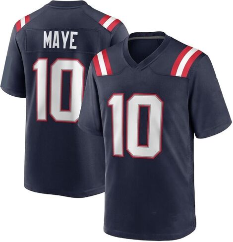 Custom Stitched Drake Maye Navy Jersey Size Youth XL in Saudi Arabia