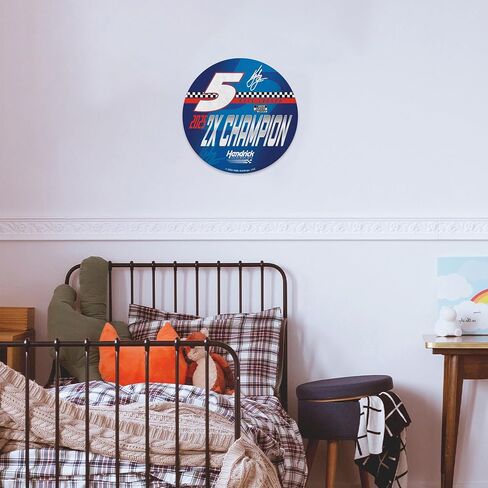Rico Industries NASCAR Racing Kyle Larson 2025 NASCAR Cup Series Champion Shape Cut Pennant - Home and Living Room Décor - Soft Felt EZ to Hang in Saudi Arabia