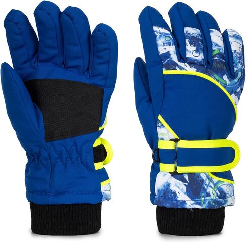 Kids Ski Gloves Water-Resistant Winter Warm Glove for Boys Girls Cold Weather Outdoor Snowboard 4-7 Y in Saudi Arabia