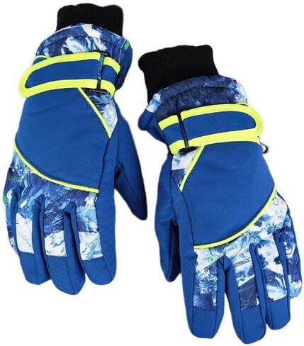 Kids Ski Gloves Water-Resistant Winter Warm Glove for Boys Girls Cold Weather Outdoor Snowboard 4-7 Y in Saudi Arabia