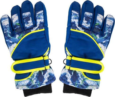 Kids Ski Gloves Water-Resistant Winter Warm Glove for Boys Girls Cold Weather Outdoor Snowboard 4-7 Y in Saudi Arabia