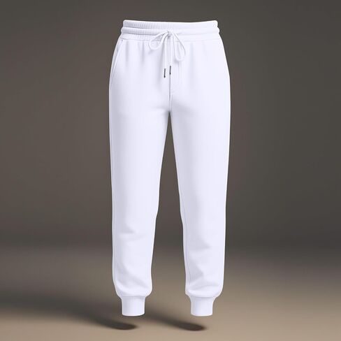 Sweatpants Women High Waisted Sweatpant Elastic Drawstring Casual Jogger Baggy Trousers with Pockets in Saudi Arabia