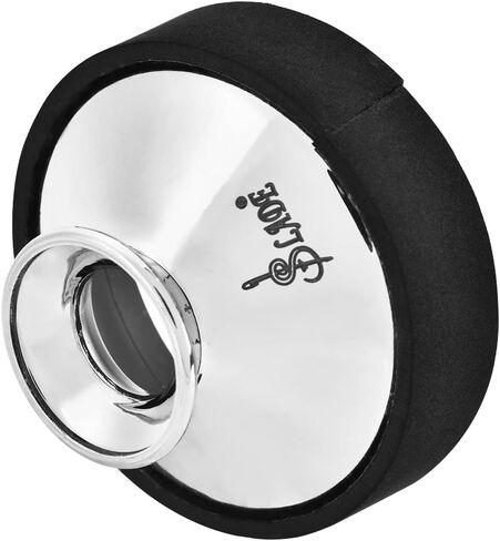 Alto Sax Mute Sax Practice Sax Sound Mute Dampener Music Instrument Part (Silver) in Saudi Arabia