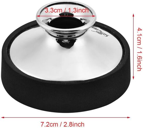 Alto Sax Mute Sax Practice Sax Sound Mute Dampener Music Instrument Part (Silver) in Saudi Arabia