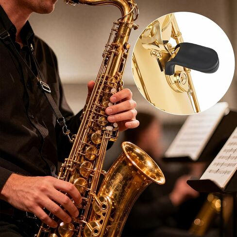 2 PCS Saxophone Thumb Rest, Clarinet Thumb Rests Cushion Saxophone Accessories Rubber Sax Gel Cushion Pad, Comfortable Saxophones Thumbs Finger Rest Pad for Tenor/Baritone Saxophones in Saudi Arabia
