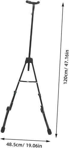 SUPVOX Professional Portable Cello Stand Foldable Tripod Holder Violoncello Support for Musical Instruments with Strong Grip and Floor Protection Black in Saudi Arabia