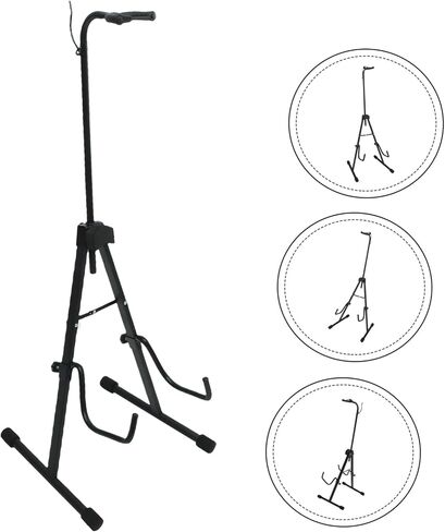 SUPVOX Professional Portable Cello Stand Foldable Tripod Holder Violoncello Support for Musical Instruments with Strong Grip and Floor Protection Black in Saudi Arabia